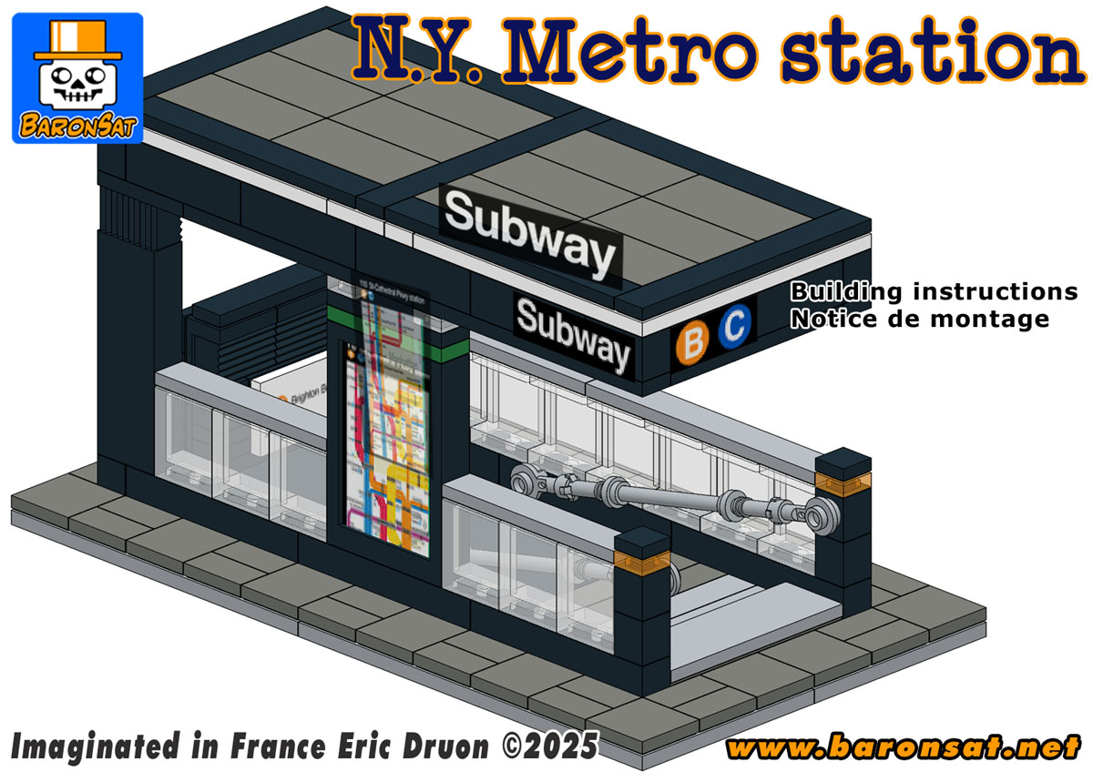 NYC Subway Station Modular Base lego moc building instructions